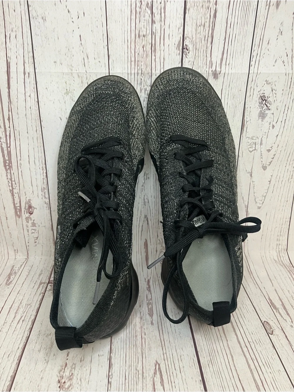 Nike Air Vapormax Flyknit 2 Men's Size 13 Running Shoes Black Gray